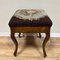Walnut Tapestry Stool in Floral Pattern, France, 1860s, Image 1