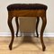 Walnut Tapestry Stool in Floral Pattern, France, 1860s 2