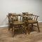 19th Century Captains Chairs in Beech, Set of 4, Image 11