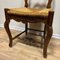 19th Century Walnut Chairs with Straw Weave, France, Set of 4, Image 8