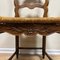 19th Century Walnut Chairs with Straw Weave, France, Set of 4, Image 7