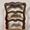 19th Century Walnut Chairs with Straw Weave, France, Set of 4, Image 4