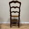 19th Century Walnut Chairs with Straw Weave, France, Set of 4, Image 10