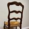 19th Century Walnut Chairs with Straw Weave, France, Set of 4 9