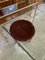 Coiffeuse et Tabouret Vintage en Laiton, 1950s, Set de 2 2