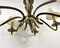 Vintage Chandelier in Brass from Deknudt, Belgium, 1970s 5