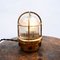Small Wall Lamp in Brass and Streaked Glass, 1950s 14