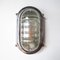 Lámpara de pared de aluminio fundido pulido y vidrio trabajado, años 50, Imagen 1