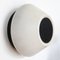 Opaline Glass Wall Lamp in Black and White, 1970s 3