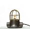 Spining Top Lamp in Patinated Cast Iron and Brass, 1950s 1