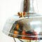 Small Pendant Light in Polished Steel with Lampshade, 1950s, Image 8