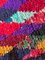 Moroccan Colorful Boucherouite Berber Cotton Rug, 1980s 6