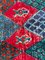 Tapis Boucherouite Rouge en Coton, Maroc, 1980s 11