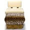 Ostrich Fluff Sessel in Creme Boucle von Egg Designs 13