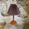 Pine Table Lamp with Tartan Pattern Lampshade from Ikea, 1980s 5