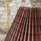 Pine Table Lamp with Tartan Pattern Lampshade from Ikea, 1980s 1