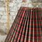 Pine Table Lamp with Tartan Pattern Lampshade from Ikea, 1980s, Image 1