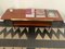 Tavolino da caffè in ottone e legno, anni '50, Immagine 1