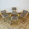Vintage Glass Circular Dining Table and Armchairs by Marcel Breuer, 1970s, Set of 5 2