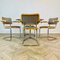 Vintage Glass Circular Dining Table and Armchairs by Marcel Breuer, 1970s, Set of 5 14