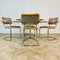 Vintage Glass Circular Dining Table and Armchairs by Marcel Breuer, 1970s, Set of 5, Image 14