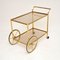 Vintage French Brass Drinks Trolley / Bar Cart, 1970s 5