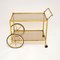 Vintage French Brass Drinks Trolley / Bar Cart, 1970s 2