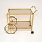 Vintage French Brass Drinks Trolley / Bar Cart, 1970s, Image 2