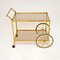 Vintage French Brass Drinks Trolley / Bar Cart, 1970s 1