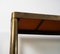 Table Console Vintage en Laiton et Verre, 1970s 5