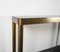 Vintage Console Table in Brass and Glass, 1970s 8