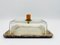 Silver-Plated Butter Dish with Glass Insert and Glass Lid with Bakelite Handle, Image 6