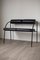 Vintage Bench in Metal and Skai, 1980s 1