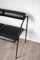 Vintage Bench in Metal and Skai, 1980s 4