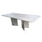 Mid-Century Dining Table in Calacatta Marble, 1970s 1