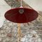 Vintage Red Pendant Lamp in Enameled Ceramic, 1950s 4