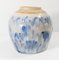 Mid-Century Chinese Chinoiserie Abstract Blue and White Ginger Jar, Image 2