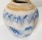 Mid-Century Chinese Chinoiserie Abstract Blue and White Ginger Jar 6