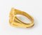 Chinese 24k .999 Gold Ring with Shou Characters and Bat 7