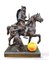 Chef galo a caballo, siglo XIX, bronce, Imagen 2