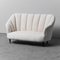 Vintage Zwei-Sitzer Sofa aus Stoff & Holz, 1960er 1