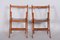 Mid-Century Beech Folding Chairs, 1950s, Set of 3 14