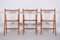 Mid-Century Beech Folding Chairs, 1950s, Set of 3, Image 5