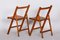 Mid-Century Beech Folding Chairs, 1950s, Set of 3 11
