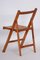 Mid-Century Beech Folding Chairs, 1950s, Set of 3 3