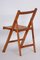 Mid-Century Beech Folding Chairs, 1950s, Set of 3, Image 3