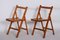 Mid-Century Beech Folding Chairs, 1950s, Set of 3, Image 13