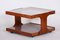 Table Basse Mid-Century avec Plateau en Verre, 1960s 5