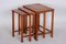 Mid-Century Walnut Nesting Tables, 1930s, Set of 3 4