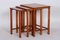 Mid-Century Walnut Nesting Tables, 1930s, Set of 3 5